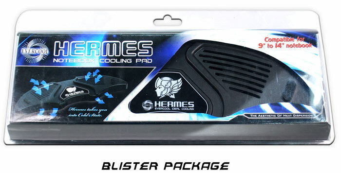 Evercool Hermes Notebook Laptop Cooler Cooling  Fan Pad NP-111
