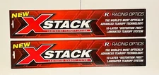 2 Quantity of Racing Optics Laminated Tearoffs XStack 3413C Schuberth (2 Qty)