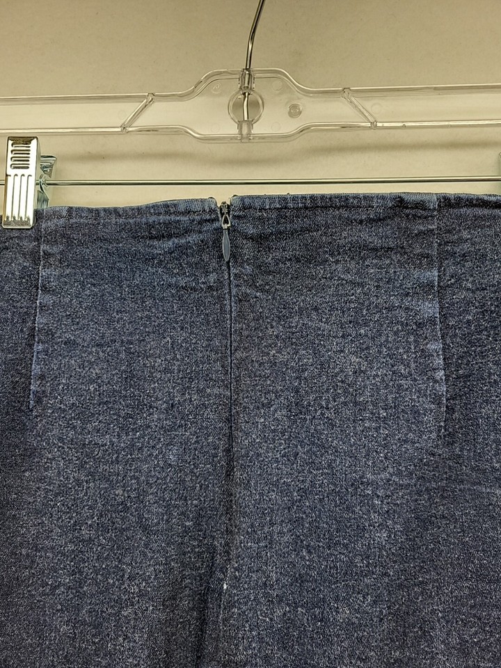 Gap Womens Skirt 12 Blue Denim Stretch Pencil ALine Casual Boho Casual