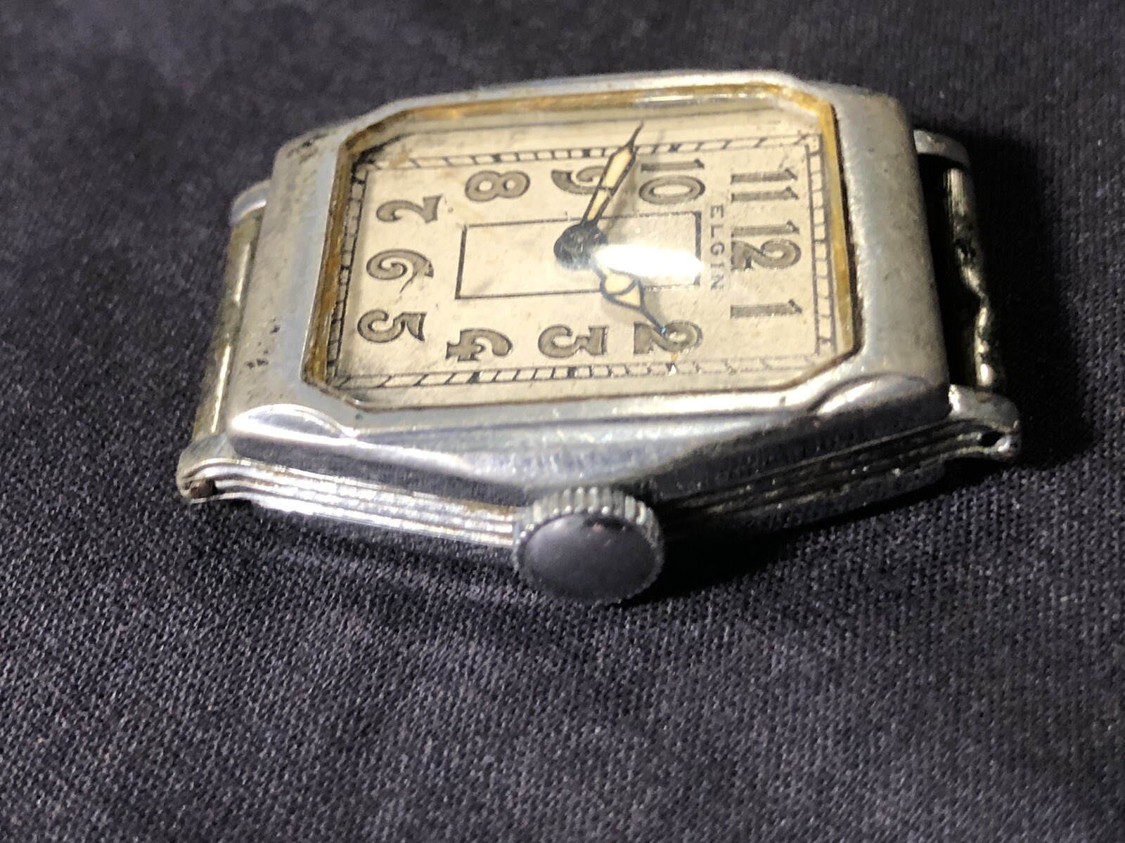 Vintage Art Deco Lady Elgin Tank Watch 15 Jewels Mechanical Repair/Parts