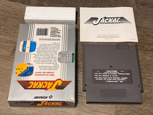 Jackal Nintendo Nes Complete CIB Good Condition Authentic - Picture 2 of 9