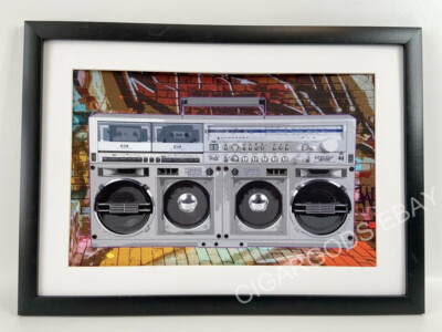 Sharp GF777 Boombox Poster 17'' x 11'' Vintage 80's Ghetto Blaster NO FRAME