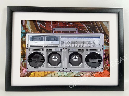 Sharp GF777 Boombox Poster 17x11 Vintage 80s Ghetto Blaster Wall Art Print