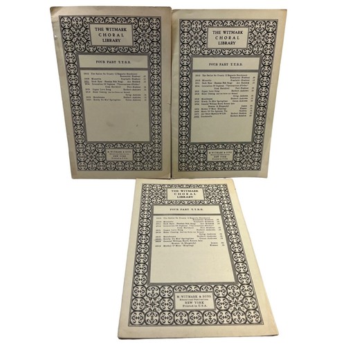 1930s Witmark Choral Library Chorus Sheet Music Lot Dark Eyes Punchinello Howdy