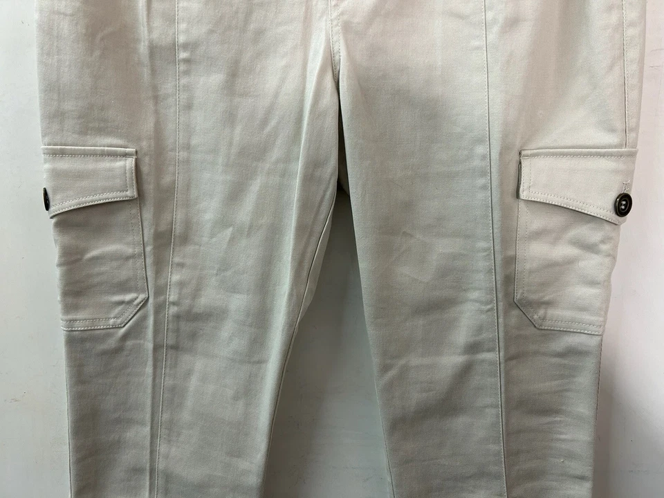 Женские бежевые брюки-карго Metrostyle размер 14 карманов - Изображение 3 из 4