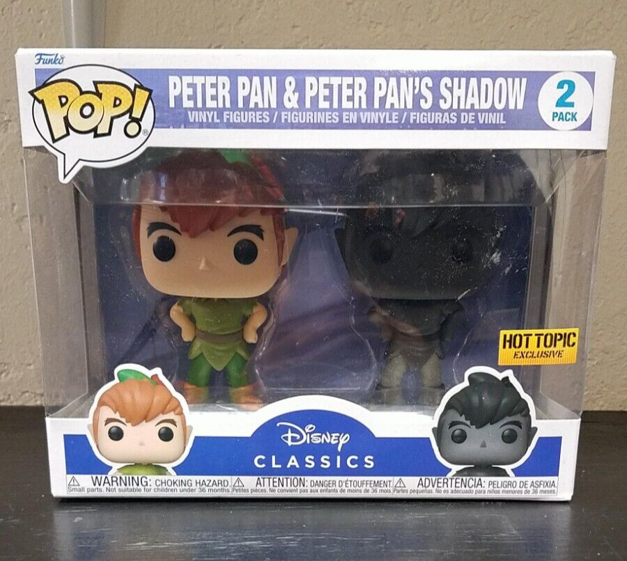 Funko Pop! Disney Peter Pan & Peter Pan's Shadow 2-pack Hot Topic Exclusive
