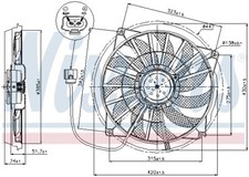 85637 Nissens fan, engine cooling for Audi