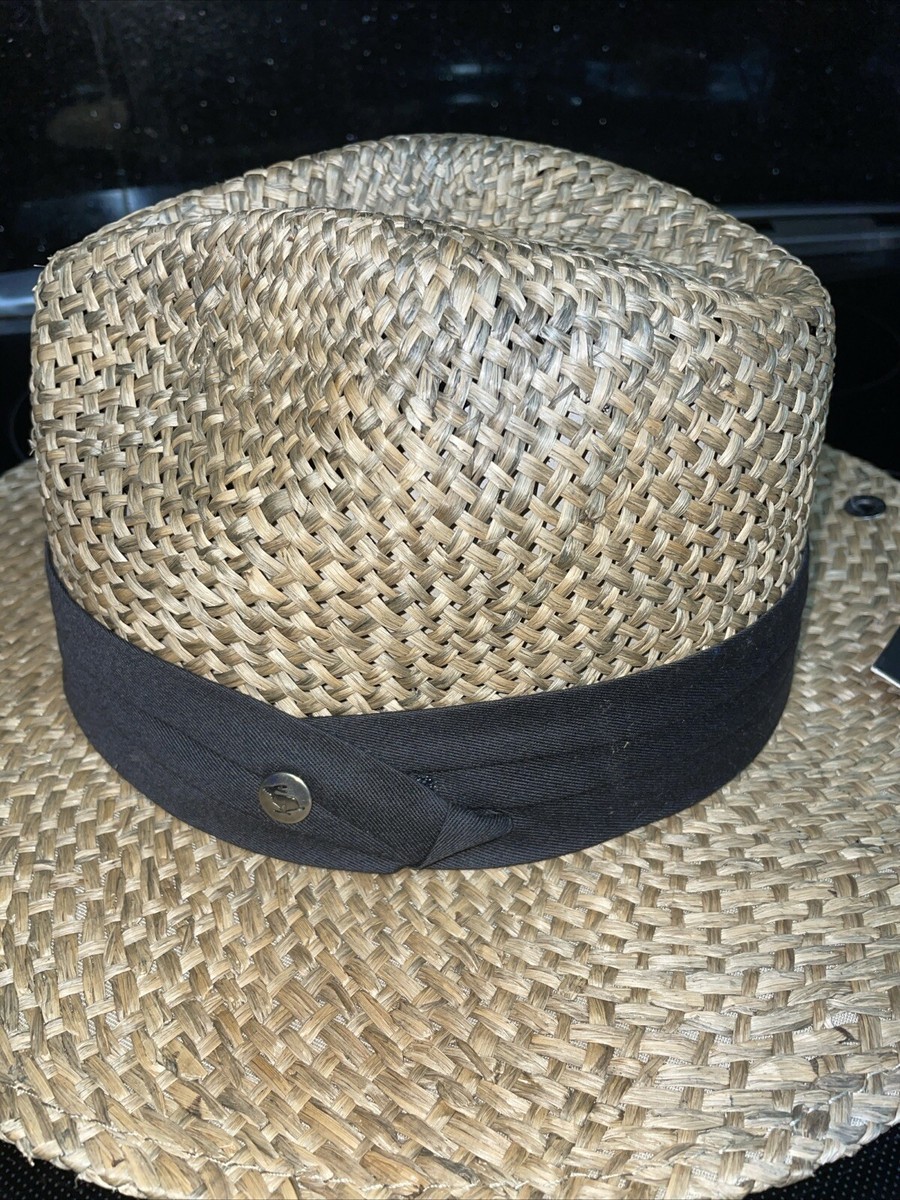 NewWith Tags Peter Grimm Hat Sun Straw Wide Brim Brown True  display picture 1