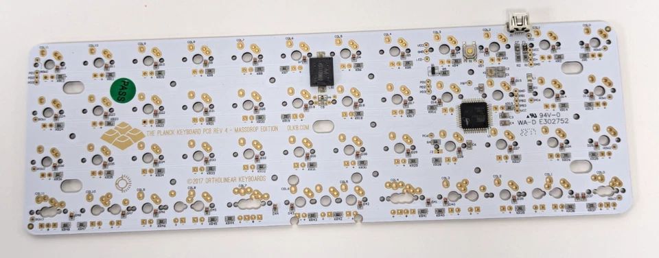 MASSDROP X OLKB-48 PLANCK MECHANICAL KEYBOARD KIT, SILVER CASE, MX COMPATIBLE... - Image 3 of 4