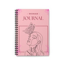 Spiral Notebook - Ruled Line. Woman Journal