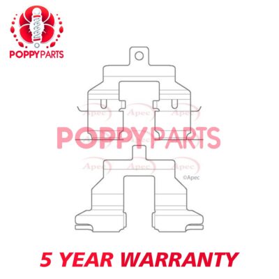Fits Qashqai 1.5 dCi 1.6 1.8 2.0 GCP Rear Brake Pads Fitting Kit