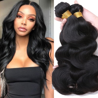Thick Hair Weave Double Weft 100 Unprocessed Virgin Human Hair