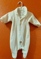 Vintage Carter's One Piece Jumpsuit Med Size 12-18 lbs Pink White