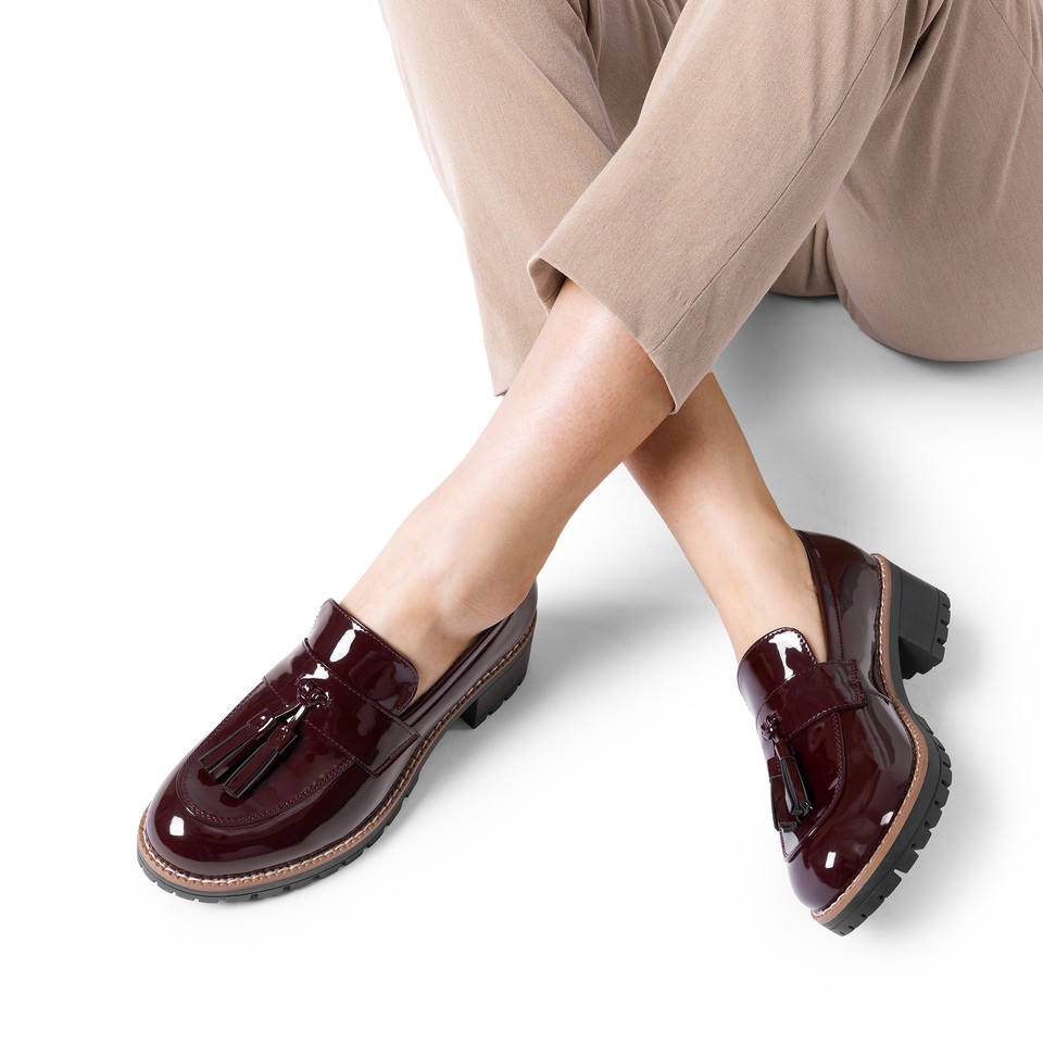 Dakaela Womens Platform Penny Loafers Suede Chunky Slip on Oxfords Comfortable Work Office Business Casual Dress Shoes