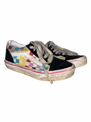vans old skool rainbow checker