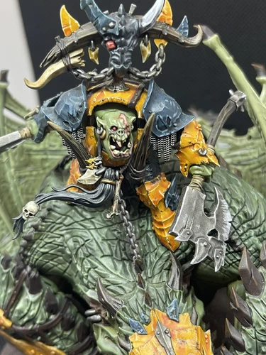 Warhammer AOS: Godrakk The fist Of Gork Orruk Warclans / Megaboss On Maw-krusha
