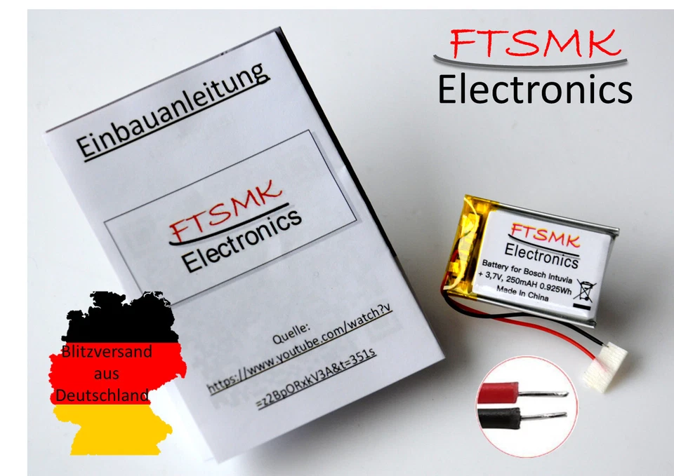 Akku / Batterie, Bosch Intuvia E bike-Display + Einbauanleitung und Verklebung - Bild 2 von 3