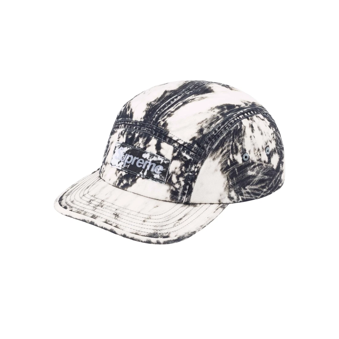 Casquette de camp chino Supreme Bleached noire   24SS  