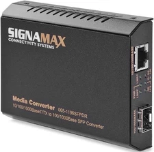 Signamax 065-1196SFPDR 10/100/1000BaseT to Dual-Rate 100/1000Base SFP Converter