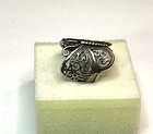 925 Sterling Filigree Butterfly Ring CZ Accent Sz 6.25. — photo 6