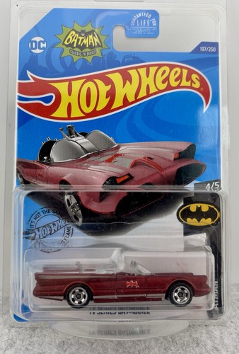 Hot Wheels ~ 4/5 Batman Classic ~ TV Series Batmobile ~ mit Schutzhülle