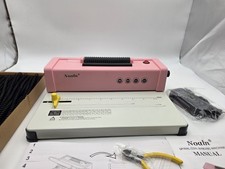 Noaln 46-Hole DIY Book Binding Machine Spiral Coil Binder Classic PINK