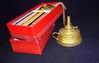 one Komax alcohol set (not oil or kerosene) brass wax melting hobby toy lamps — photo 8