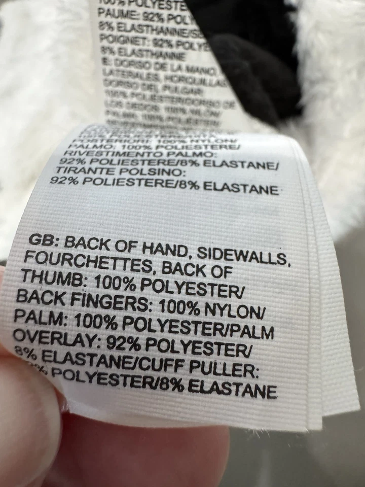 Guantes para mujer The North Face XS blanco/negro polar Osito ~ ¡En muy buen estado! Foto 4 de 4