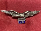Beautiful WW2 RAFVR  Royal Air Force Silver Enamel sweetheart Brooch w/fixing
