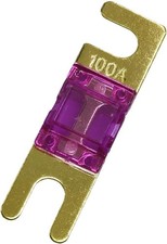 Pack of 5 pcs Mini ANL Fuse 100 AMP Car Audio Fuse 100A Gold Plated
