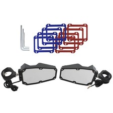 2PC UTV Rear View Side Mirrors with Lights for Polaris 2010-2020 RZR 1.75-2