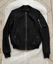 Rick Owens Black Bomber Jacket 48 Small