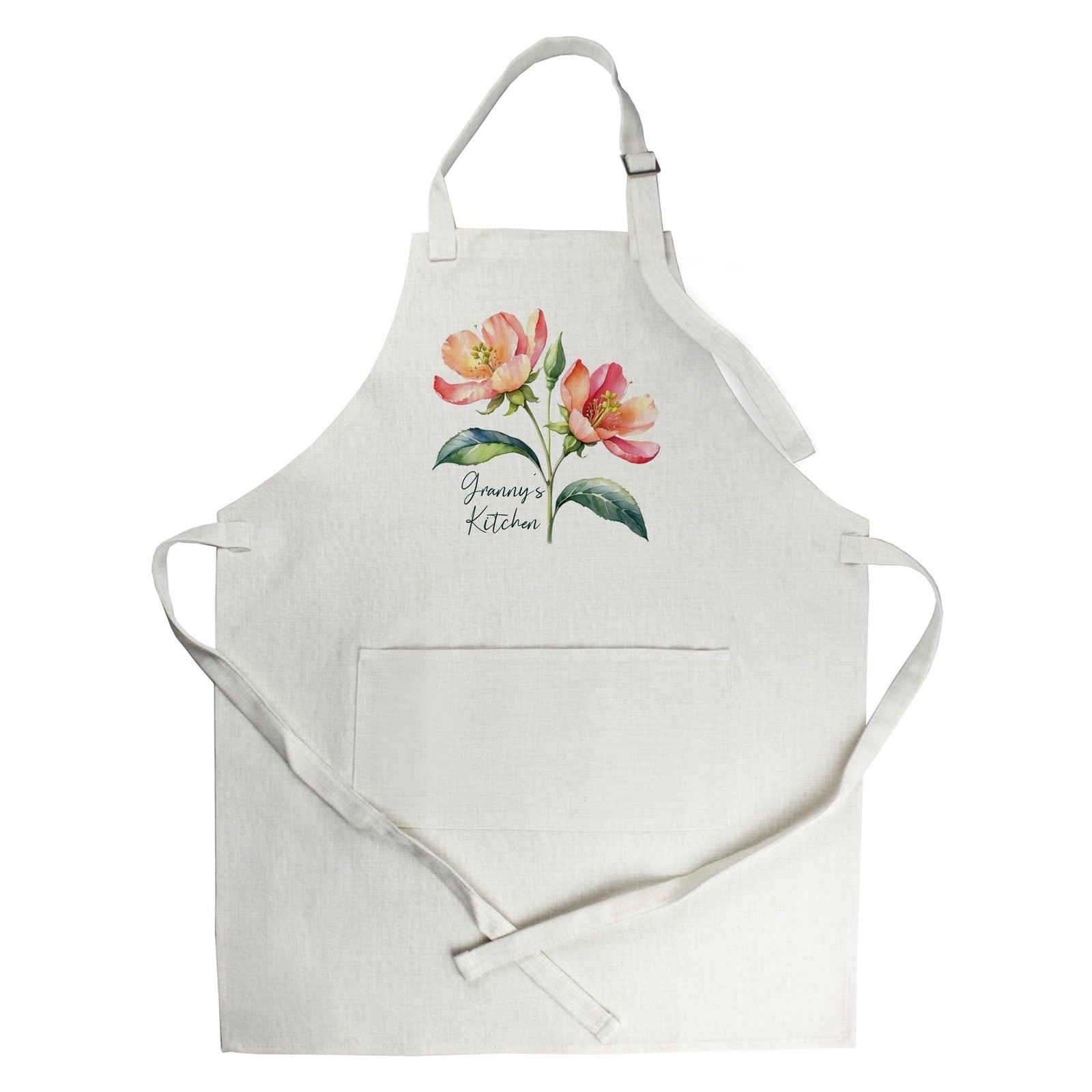 Grannys Kitchen Apron - Pretty Floral Gifts for Granny - Cooking/Baking Apron
