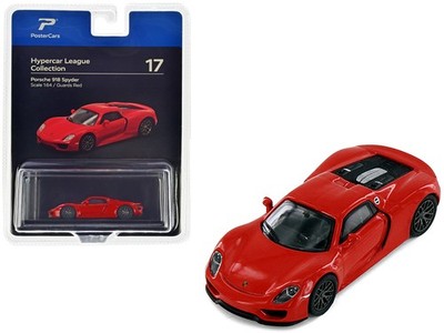 PosterCars H17B 1/64 Porsche 918 Spyder Guards Red ''Hypercar League