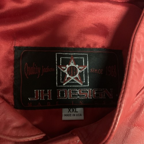 Vintage Red Dodge Ram Racing XXL Leather Jacket Bill Elliott #9 NASCAR JH Design - Picture 2 of 22