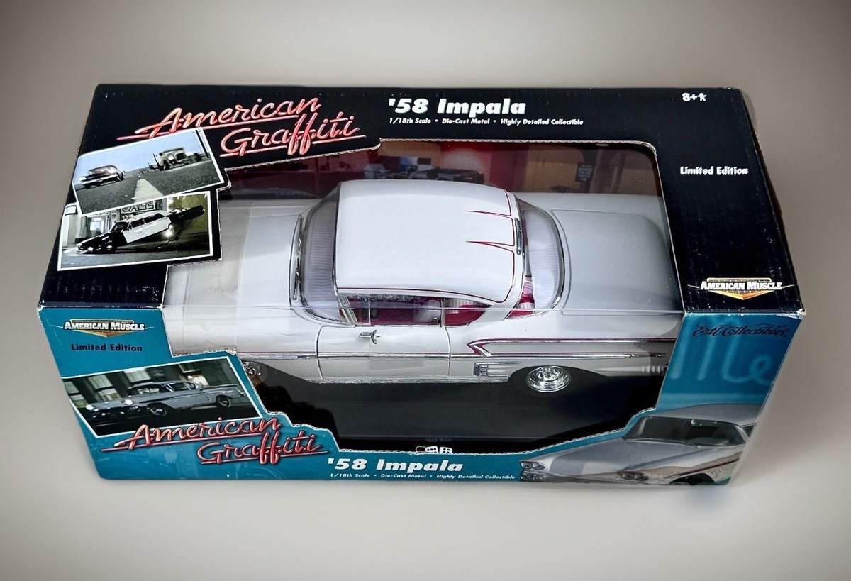 Ertl 1:18 1958 Chevrolet Impala American Graffiti Diecast Vehicle