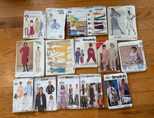 Lot Of 15 Vintage Vogue Simplicity  Clothing Patterns Sizes XS-24  Children
