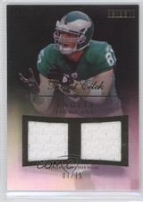 2010 Topps Tribute Dual Relics Black Rainbow 7/15 Brent Celek #DR-BC 0c3