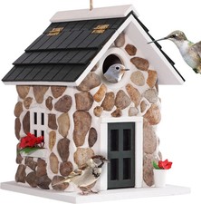 Bird Houses for Outside, Outdoor Bird House for Bird Families Bluebird Sparrow F