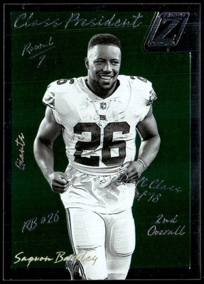 2023 Panini Zenith #CP-2018 Saquon Barkley Class President E1