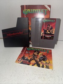 NES Nintendo - Gauntlet - Tengen Gray Cart In Box *With Manual