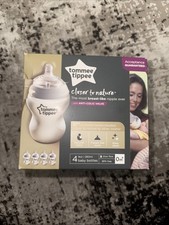 Tommee Tippee Closer to Nature Baby Bottles, 9oz, 4 Pack NEW IN BOX