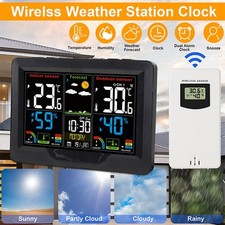 Wireless Digital LCD Weather Station Clock In...