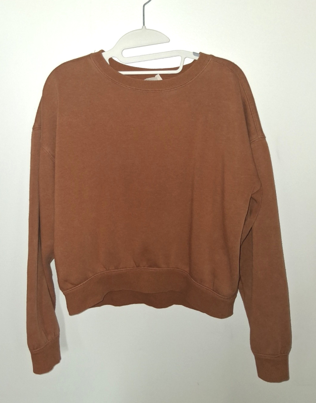 Universal Thread Size S brown cropped fleece swea… - image 1