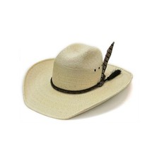 Justin Youth Buckhorn Genuine Mexican Palm Straw Cowboy Hat JS1930BUKD