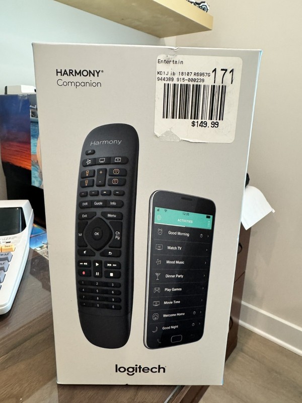 Logitech Harmony Companion Remote & Hub - New , Sealed Box