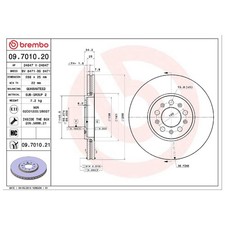 2x Bremsscheibe vorne für Skoda Fabia 1 6Y2 6Y3 6Y5 2 542 545 3 NJ3 NJ5 | 41332