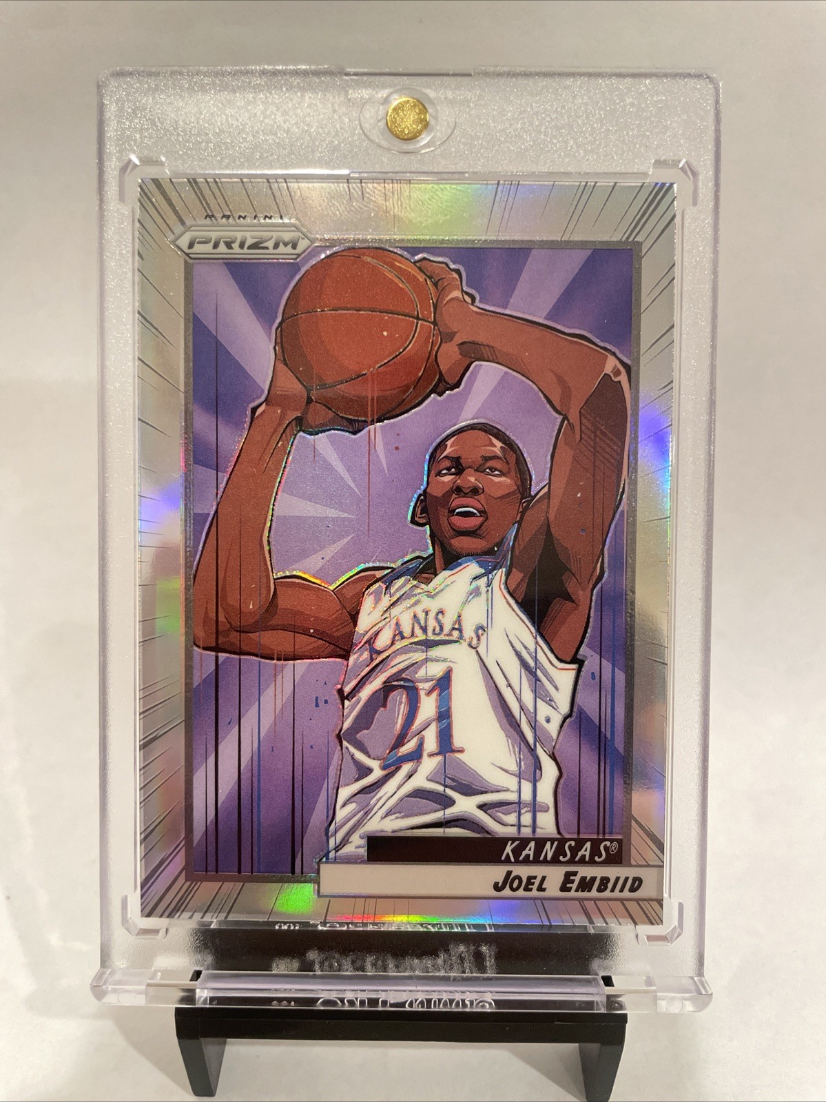 2022 Prizm Draft Picks Joel Embiid Manga #MAN-JE (Case Hit)