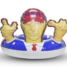 KESOCORAY American Pool Float for Summer Beach Pool Party, Red Blue White Presid