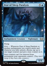 Fear of Sleep Paralysis MTG Commander: Duskmourn: House of Horror 12 R NM